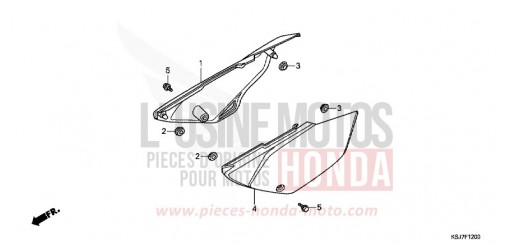 COUVERCLE LATERAL CRF100FD de 2013